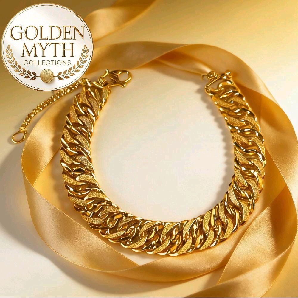 (31g LEBAR:1.3cm) Rantai tangan Lipan Adira | Emas Aloi GP Premium (Gold Plated with 24 K)