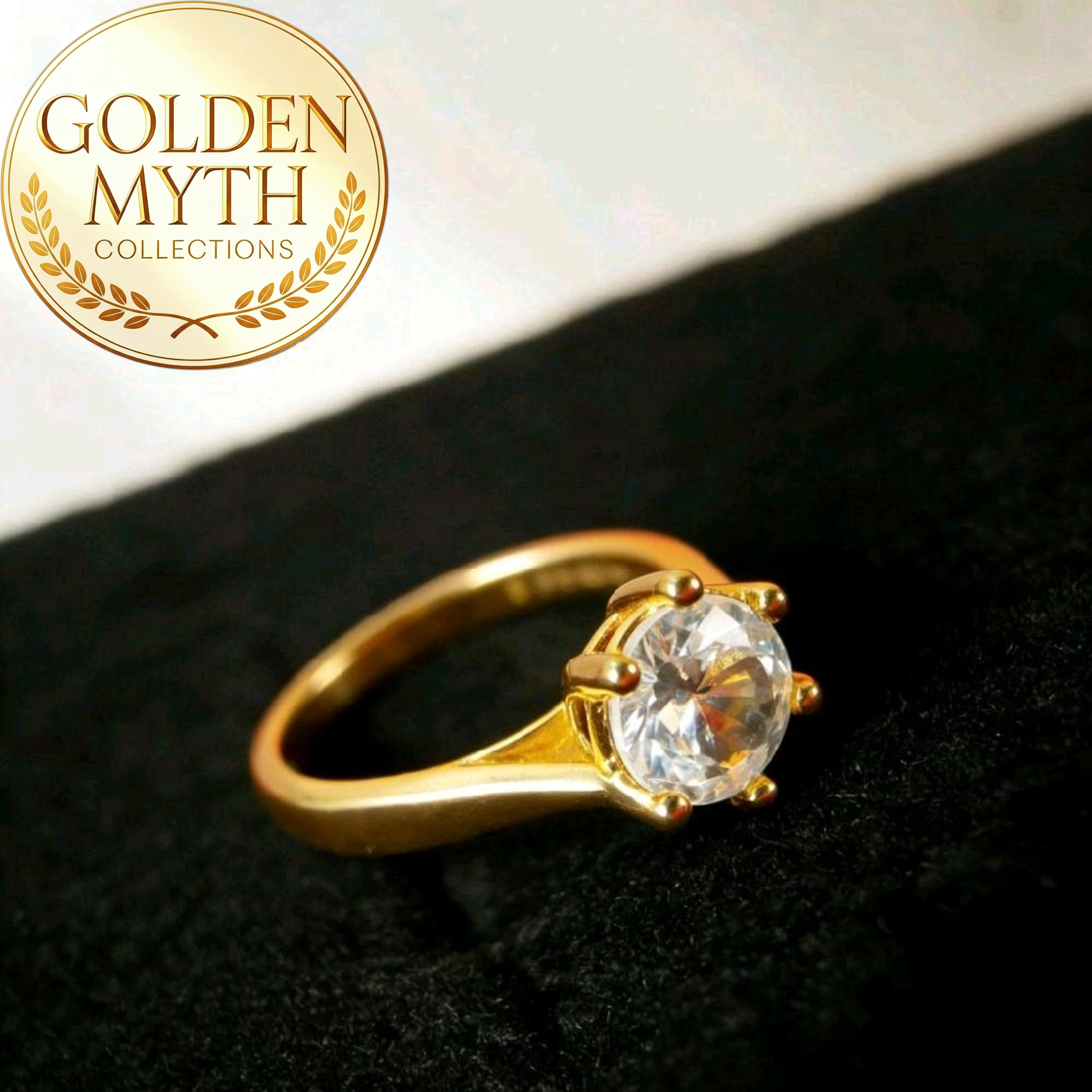 Cincin Belian Pentagon boleh laras | Emas GP Premium ( Gold Plated Premium 24 K)