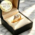 Cincin Lilitan LOVE Permata boleh laras | Emas GP Premium ( Gold Plated Premium 24 K)