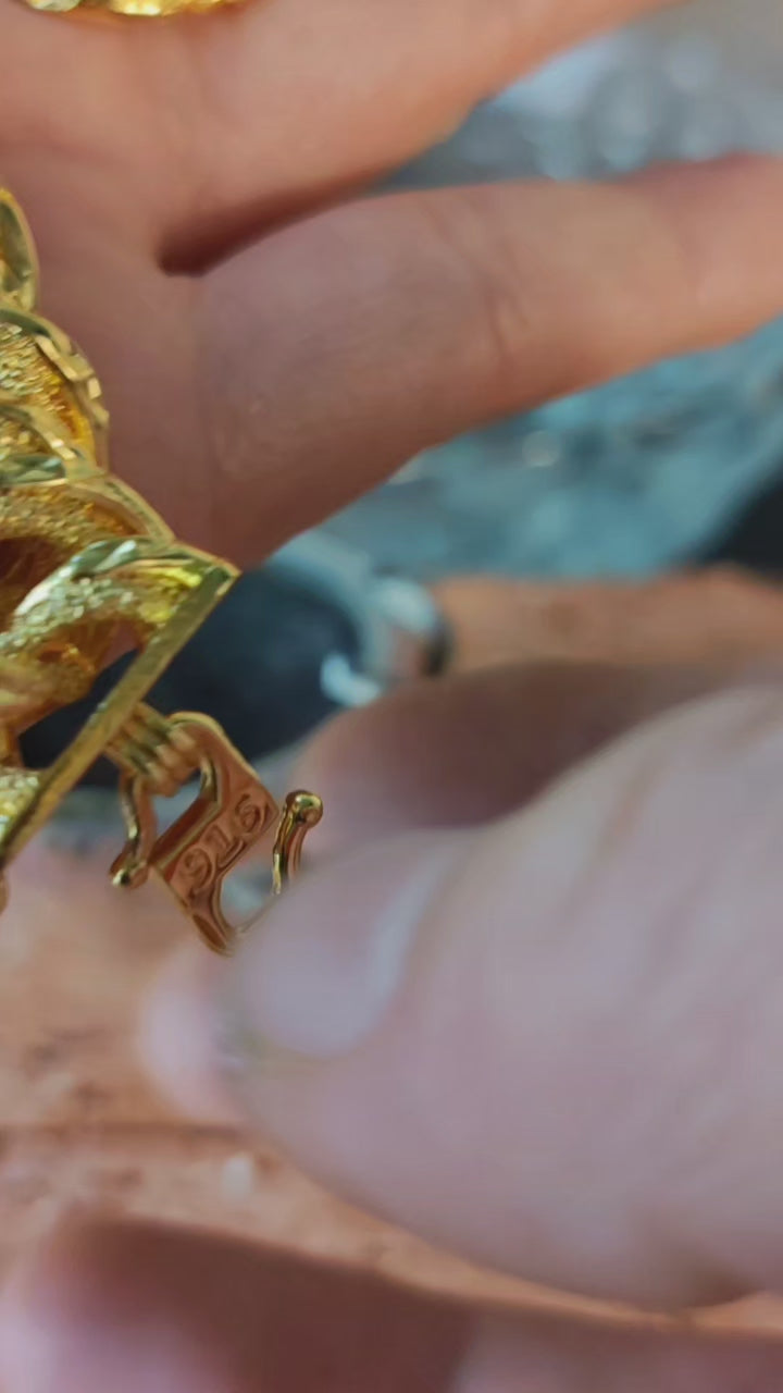 Rantai Tangan Koko Rapat Berpasir 2cm lebar | Emas Aloi GP Premium ( Gold Plated with 24 K)