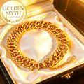 (31g LEBAR:1.3cm) Rantai Tangan Lipan Adira | Emas Aloi GP Premium (Saduran Emas dengan 24 K)